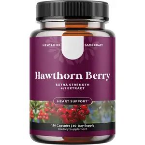 Großhandel Extra Strength Hawthorn Berry Kapseln Hawthorn Berry Extract Verdauungs alterung Health Supplement Hawthorn Capsule