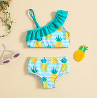 Maillot de bain pour bébé Famicheer OEM à volants, maillot de bain d'été pour fillettes, maillot de bain pour tout-petits, vêtements de plage à séchage rapide, maillot de bain pour nourrissons