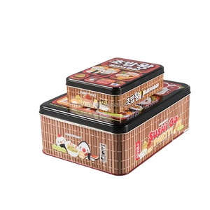 Wholesale Printed Packaging Box, Rectangular Food Tin Can