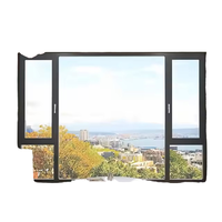 Ventana Abatible Moderna de Aluminio con Rotura de Puente Térmico, Acabado con Aspecto de Madera, Doble Acristalamiento, Insonorizada, Garantía de 5 Años, Certificaciones CE e ISO