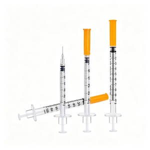 <span class=keywords><strong>Jeringa</strong></span> de Insulina Desechable de 0.5ml 31g 8mm <span class=keywords><strong>con</strong></span> <span class=keywords><strong>Aguja</strong></span> Fija, Material 100% PP, OEM, Garantía de 5 Años, Apta para Uso Veterinario - Product Image 2