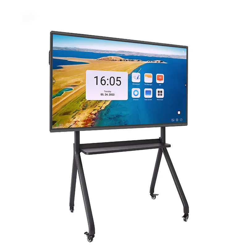 Ikinor 65 inch interactive white board with android system touch screen digital led lcd display smart board