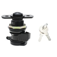 Serrure à clé CM YH2041 en alliage de zinc chromé durable, étanche, 180g, pour banque, guichet automatique, marine, bateau, tiroir, armoire à dossiers, boîtes
