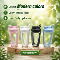 Bouteille d'eau en plastique sans BPA FX Factory, best-seller, 400 ml, shaker, gourde de sport pour la gym