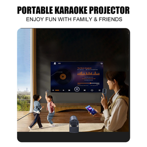 Topleo altavoz karaoke Android 11 proyector Smart hy300 Pro Plus KTV home theater proyector portátil Mini proyector portátil - Product Image 5