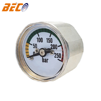 Y28 Mini Pointer Pressure Gauge High Pressure Micro Manometer 0-250Bar