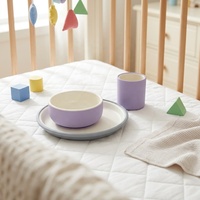 Nouveau produit : Assiette et bol en céramique pour tout-petits avec tasse, vaisselle en porcelaine pour enfant, sans BPA