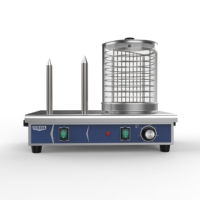 Chauffe-pain de table commercial de haute qualité CE à 3 bâtonnets pour hot-dogs et chignons à vapeur électrique