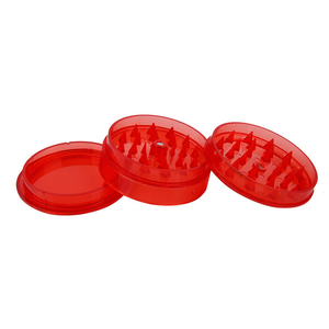 Wholesale 55mm 60mm 63mm <b>Plastic</b> Biodegradable Round Popular Herb <b>Grinder</b> 3-Part Manual Handheld Tool - Product Image 2