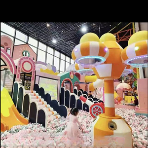 어린이를위한 맞춤형 대형 실내 놀이터 세트 슬라이드 볼 피트 터널이있는 소프트 플레이 센터 어린이 역할 놀이 집 - Product Image 2