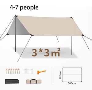 防雨キャノピーUv保護タープ超軽量テントキャンプ用ピクニックサンプロテクション - Product Image 5