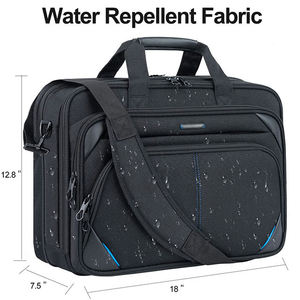 Sacoche pour ordinateur portable rembourrée personnalisée BSCI, sac à bandoulière de voyage d'affaires pour homme, sac messager tendance avec logo décoratif pour hommes - Product Image 2