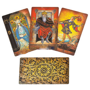 ไพ่ทาโรต์ประดับคริสตัลภาษาอังกฤษ78สำรับไพ่ทาโรต์หนังสือทำนายเกมกระดานแม่มดล่าสุด - Product Image 1