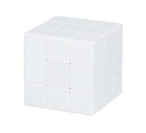 Regalo de Bienvenida para Ferias Comerciales, <span class=keywords><strong>Cubo</strong></span> de Rompecabezas de Plástico Ecológico de 3.5/5.7cm con Impresión UV, <span class=keywords><strong>Cubo</strong></span> Mágico <span class=keywords><strong>Blanco</strong></span> Personalizable - Product Image 1