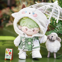 Peluche personnalisée en une seule pièce, unisexe, personnage d'anime, poupée Kpop avec vêtements et accessoires amovibles, rembourrage en coton PP