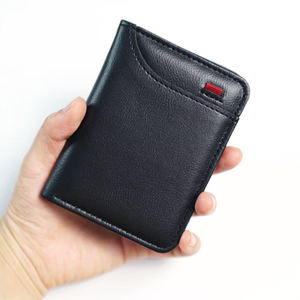 Porte-cartes en PU avec logo personnalisé, portefeuille pour homme, portefeuille de haute qualité de style coréen, portefeuilles en cuir PU à double rabat - Product Image 5