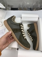 Chaussures de Marque de Créateur en Cuir Véritable Qualité, Plates Décontractées pour Hommes et Femmes, Sportives Élégantes à Lacets et Confortables pour la Marche
