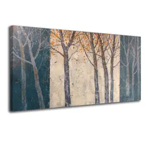 오리지널 아트 손으로 그린 나무 벽 예술 자연 풍경 캔버스 회화 홈 장식 호텔 장식 그림