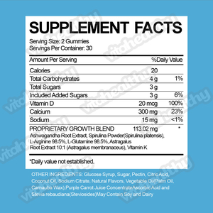Supplément de croissance et de développement naturels de pastèque pour enfants et adolescents approuvé par les pédiatres Vitamine Calcium Force osseuse - Product Image 3