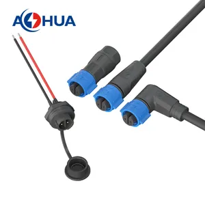 Hệ thống điện K15 2pin Nam Nữ Bảng điều khiển gắn kết IP67 IP68 không thấm nước dây kết nối cho Hộp nối