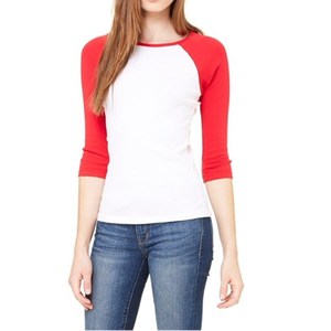 T-shirts en coton blanc pour femmes, manches <span class=keywords><strong>trois</strong></span> quarts, t-<span class=keywords><strong>shirt</strong></span> ajusté, sous-vêtements, t-shirts pour femmes en gros - Product Image 2