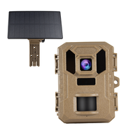 Солнечная мини-камера для охоты с 4K 64MP CMOS-сенсором, ночным видением, Wi-Fi, водонепроницаемая, с бесплатным приложением для просмотра в реальном времени и аккумулятором 5000 мАч