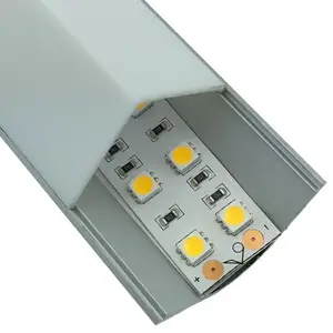 Aluminium-Zier profile Aluminium-Extrusion profil Aluminium-LED-Kanten beleuchtungs profil für Streifen
