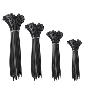 Cavi in nylon autobloccanti produzione e vendita all'ingrosso in bianco e nero 3*100 150200 4*200 fascette ferma-cavo in plastica - Product Image 1