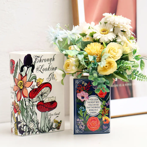 Yuyang NNordic Luxury Cute Book Shape <b>Vases</b> Custom Office Living Room Home Decor <b>Ceramic</b> Book <b>Vase</b> for Flowers - Product Image 3