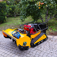 Produit phare : Robot tondeuse à fléaux télécommandé, mini débroussailleuse sur chenilles, broyeur d'herbe