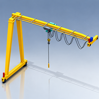 Pont roulant monopoutre de 15 tonnes avec palan électrique pour usine de machinerie