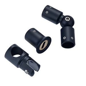 Connecteur de fixation pour porte de douche, tube rond universel, accessoires de porte en verre de salle de bain, pièces de fixation, support à bride - Product Image 2