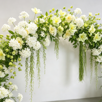 Iris 661 – Grandes compositions florales séchées de style européen pour allées de mariage, décorations de scène en T