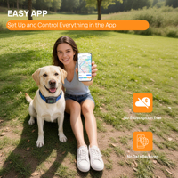 Sistema de Contención para Perros con GPS Virtual Inalámbrico Sin Suscripción, Collar Inteligente de Entrenamiento Remoto, Valla Eléctrica GEO para Perros