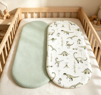 Drap plat en jersey respirant, doux et lisse, pour la décoration de chambre d'enfant, linge de lit pour chambre d'hôtes