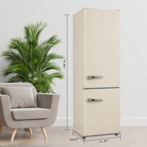 Réfrigérateur Électrique Rétro 238L Sans Givre Économe <span class=keywords><strong>en</strong></span> Énergie MDRF250WE-RE Congélateur <span class=keywords><strong>Bas</strong></span> Refroidissement par Air Portable pour la Maison - Product Image 5