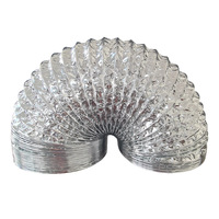 Tuyau de ventilation en aluminium haute température, léger et flexible, pour l'installation de systèmes HVAC
