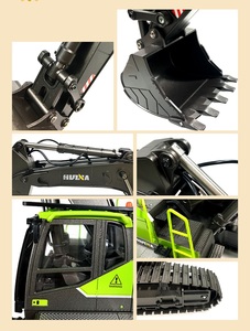 Huina 1593, Escala 1/14, 4 Canales, 2.4Ghz, Control Remoto de Plástico, 22CH, Rotación, Aleación, Verde, Camión de <span class=keywords><strong>Radiocontrol</strong></span>, Excavadora RC - Product Image 5