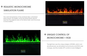 Humidificador de chimenea eléctrica atomizadora 3D <span class=keywords><strong>Multicolor</strong></span>, decoración del hogar, simulación de llama, difusor de Aroma de chimenea integrado - Product Image 5