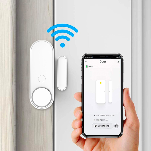 Factory Direct Smart Wireless Home Tuya Wifi Security System Door Opening Sensor