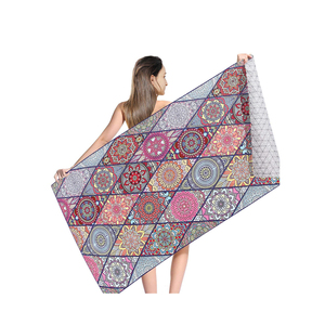 Microfiber Beach Towel Unique Recycled Plastic Waffle Weave Large Microfiber Beach Towel