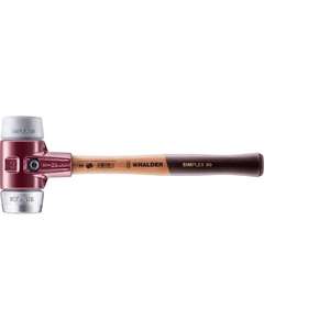 HALDER - 3039.060 SIMPLEX mazos de cara blanda-TPE-metal medio/blando con carcasa de hierro fundido y mango de madera de alta calidad - Product Image 1