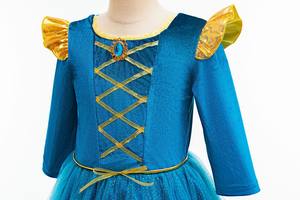 Robe de <span class=keywords><strong>princesse</strong></span> Mérida pour enfants, costume de scène inspiré du film Elsa, vêtements de cosplay pour enfants, costume de fête d'Halloween, carnaval - Product Image 4