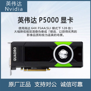 Carte graphique professionnelle NVIDIA Quadro P5000 8 Go de mémoire vidéo pour le modélisation 3D, le rendu, le montage de films et de vidéos - Product Image 2