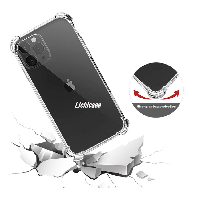 Lichicase Four Corner Shockproof Thin Silicone Back Cover for vivo Y300 Pro 5G Cellphone Case Wholesale