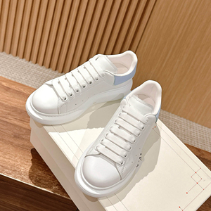 Sneakers di Design in Vera Pelle con Lacci, <span class=keywords><strong>Scarpe</strong></span> da Corsa Bianche di Alta Qualità con Plateau per Primavera Estate, Confezione per Dropshipping - Product Image 5
