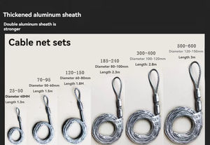 Clip de câble métallique robuste en acier avec poignées de poing pour <span class=keywords><strong>fixation</strong></span> de câble de 1.57 pouces - Product Image 5