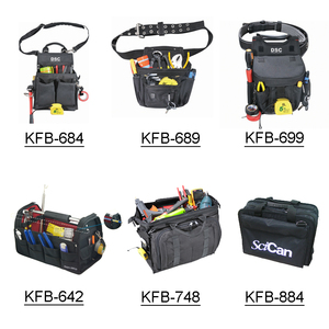 Borsa portautensili portatile di grande capacità impermeabile in tessuto Oxford fondo in plastica resistente elettricista <span class=keywords><strong>falegname</strong></span> per campionare su misura - Product Image 5