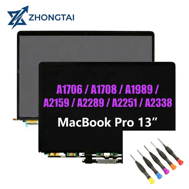 New Replacement Premium 13.3" IPS Panel LCD Screen Assembly Complete Laptop MacBook Pro A1706 A1708 A1989 A2159 A2289 A2251