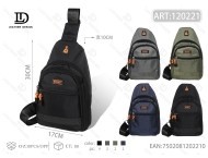 Borsa da petto da uomo in tessuto Oxford con chiusura a cerniera, zaino da viaggio per tutte le stagioni - Product Image 1